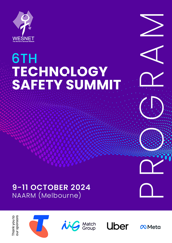 Cover of an blue booklet which is a program for the 2023 Tech Summit conference