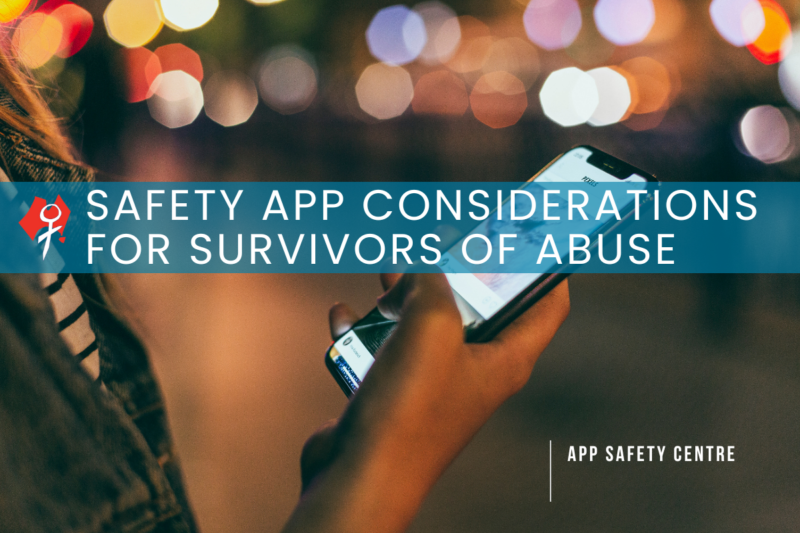 Safety App Considerations - TechSafety